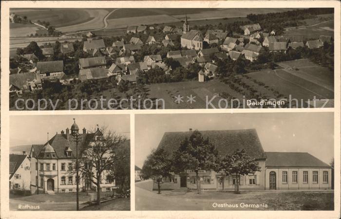 Dauchingen Rathaus Gasthaus Germania