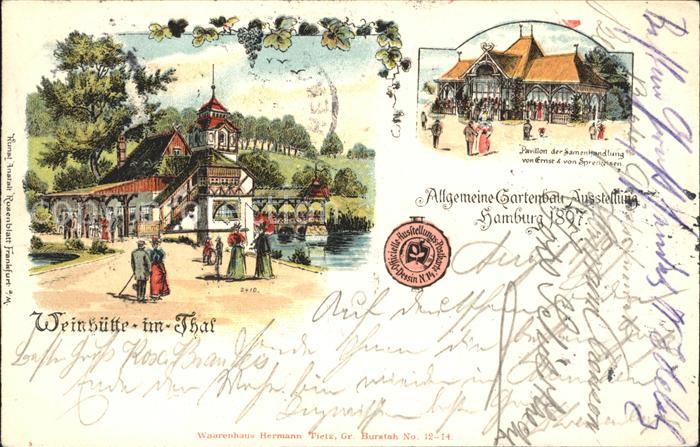 Hamburg Weinhuette Pavillon Samenhandlung von Ernst Spreckelsen