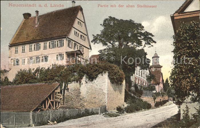 Neuenstadt Kocher Partie alten Stadtmauer