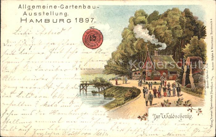 Hamburg Allgemeine-Gartenbau Ausstellung Waldschenke