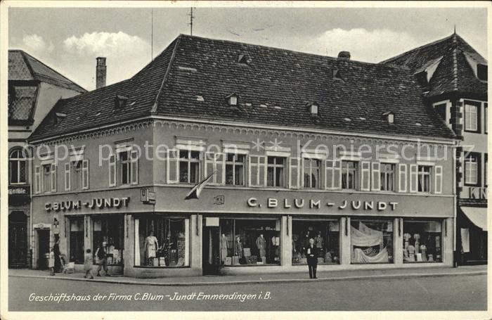 Emmendingen Geschaeftshaus der Firma C. Blum-Jundt