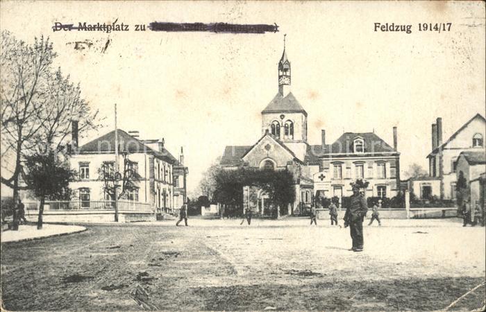 Betheniville Marktplatz 1. Weltkrieg Feldzug 1914/17