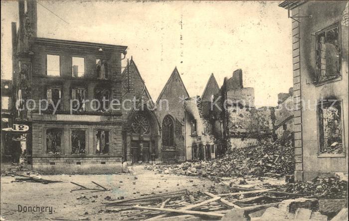 Donchery Ruines du Grande Guerre Trümmer 1. Welt