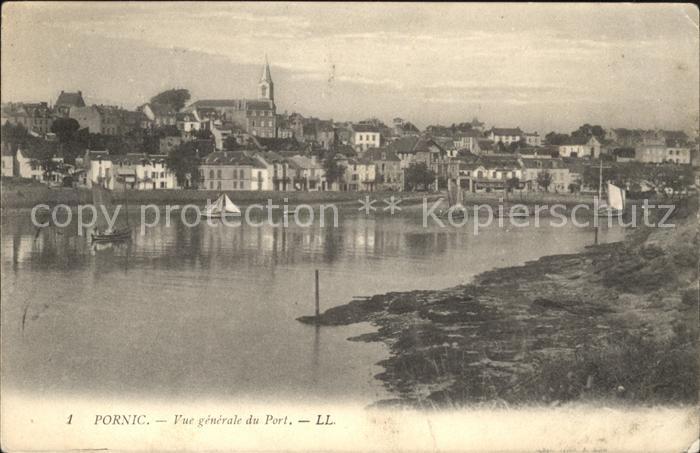 Pornic Vue generale du Port