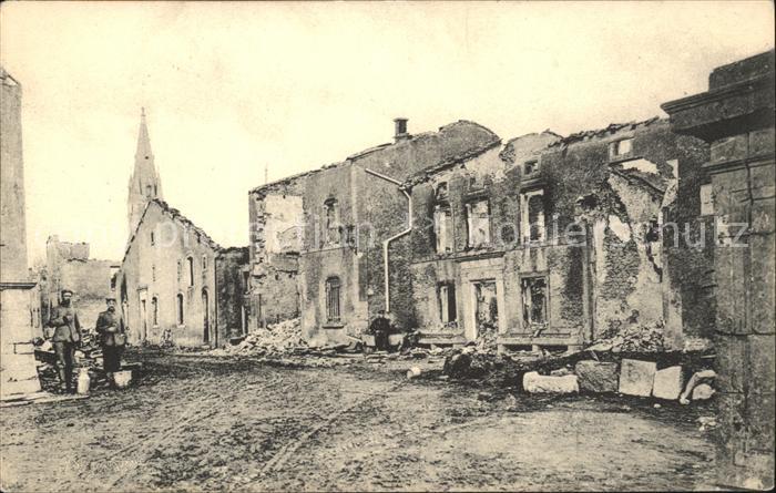 Rouwers Trümmer 1. Weltkrieg Zerstörung