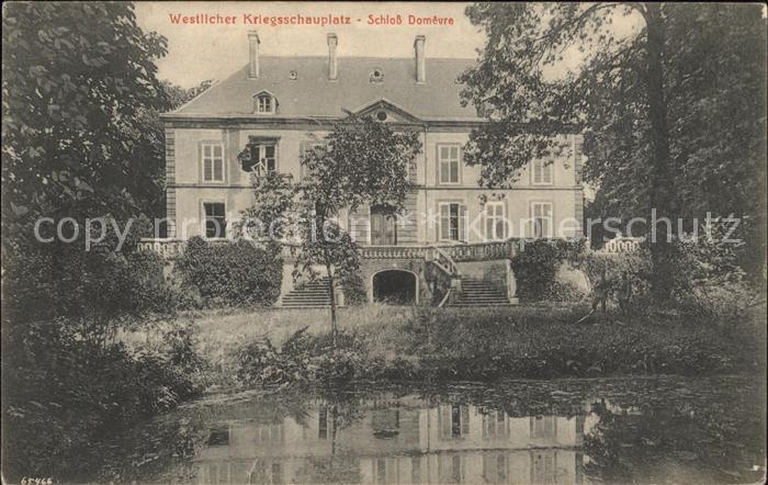 Domevre-sur-Durbion Schloss Westlicher Kriegsschauplatz 1.