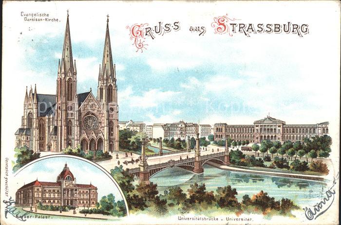 Strassburg Elsass Evangelische Garnison Kirche Universitä