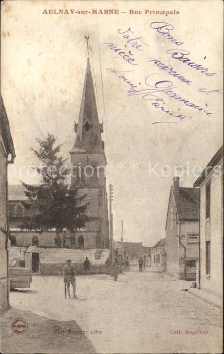 Aulnay-sur-Marne Rue Principale Eglise