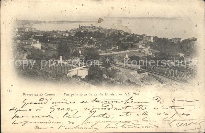 Cannes Alpes-Maritimes Vue prise de la Croix des Gardes