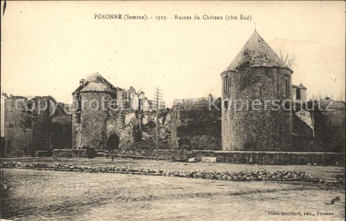 Peronne 80 Somme Ruines du Chateau