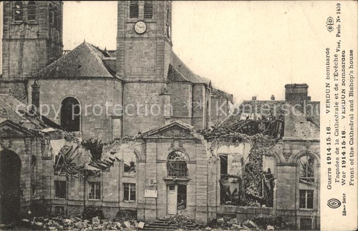 Verdun Meuse Cathedrale Ruines Grande Guerre Trümmer