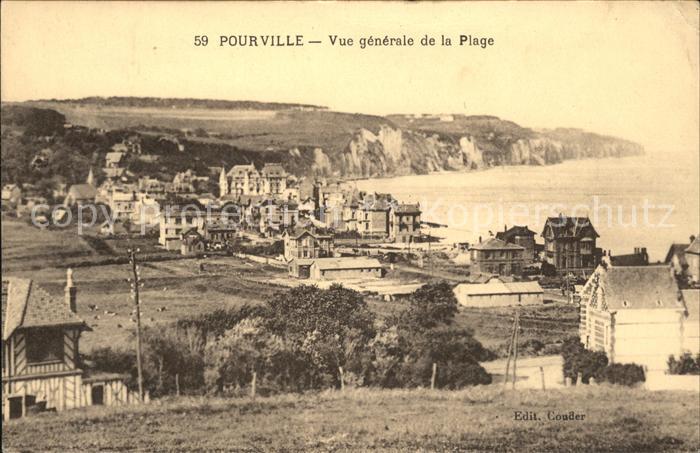 Pourville sur Mer Vue generale de la Plage