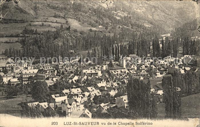 Luz-Saint-Sauveur Hautes Pyrenees Panorama vu de la Chapelle Solferino