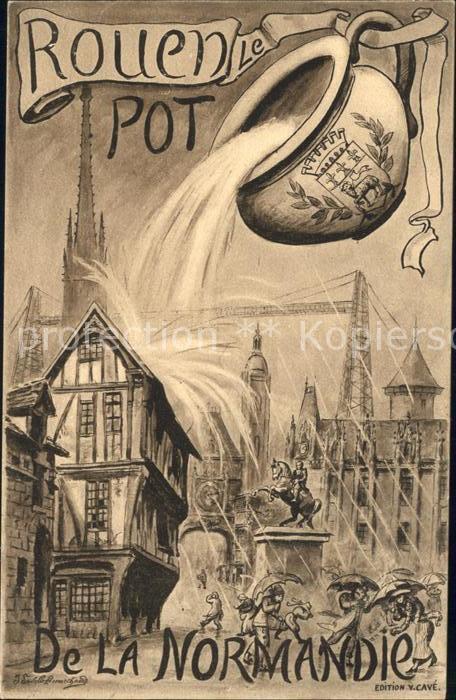 Rouen Le Pot de la Normandie Monument Künstle