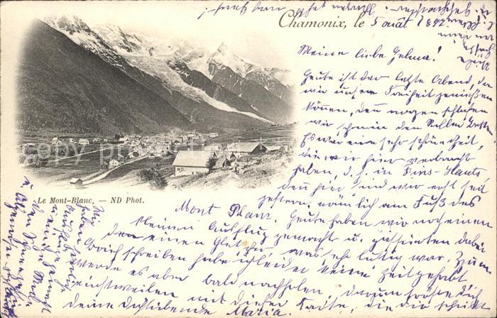 Chamonix Panorama mit Mont Blanc