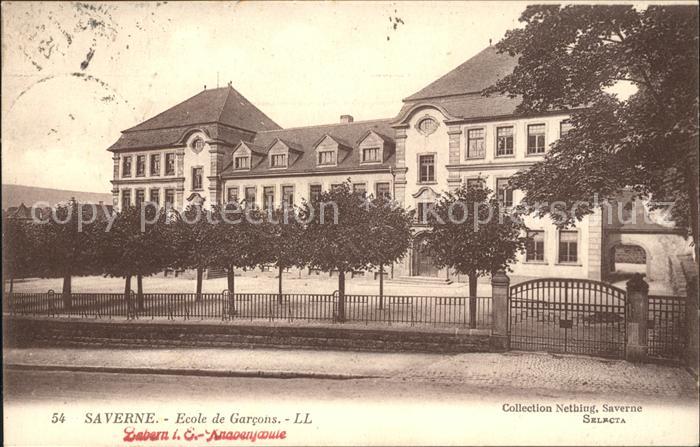 Saverne Bas Rhin Alsace Ecole de Garcons