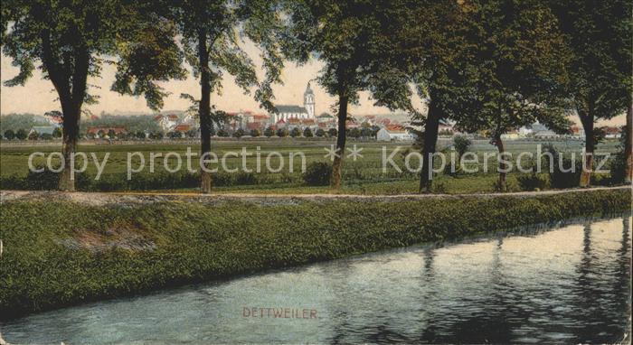 Dettweiler Uferweg am Fluss
