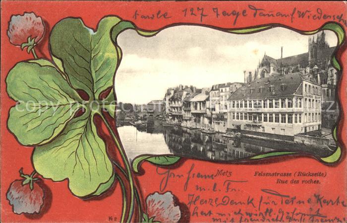 Metz  57 Moselle Felsenstrasse Rue des Roches Kleeblatt