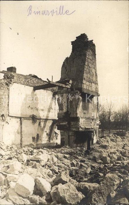 Binarville Ruines Grande Guerre Truemmer 1. Weltkrieg