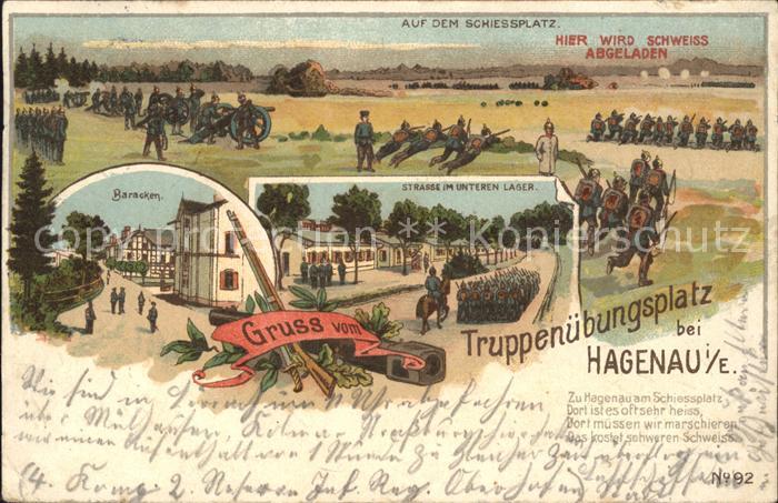 Hagenau Elsass Truppenübungsplatz Schiessplatz Baracke