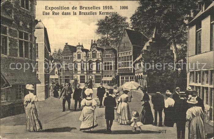 Bruxelles Bruessel Exposition de Bruxelles 1910 Kermesse
