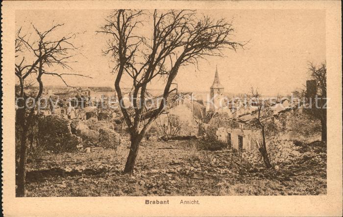 Brabant-sur-Meuse Teilansicht Trümmer 1. Weltkrieg