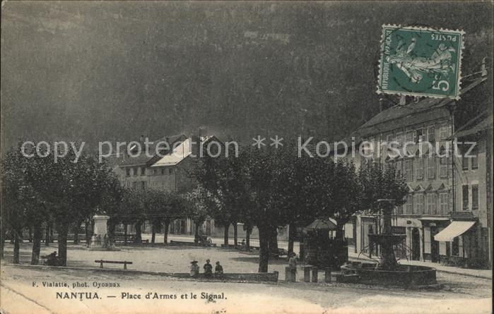 Nantua Place d_Armes et le Signal Stempel auf