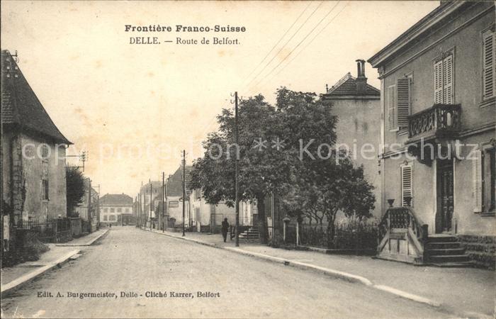 Delle Belfort Route de Belfort Frontiere Franco Suiss