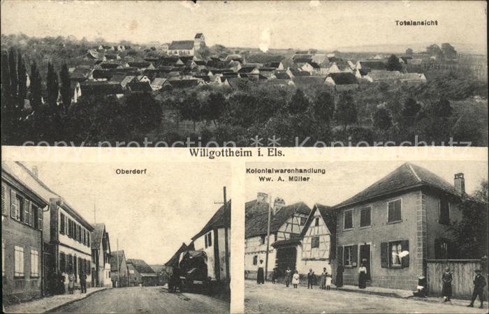 Willgottheim Totalansicht Oberdorf Kolonialwarenhand