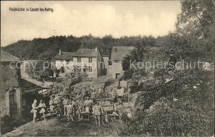 Conde-les-Autry Feldk?che Soldaten