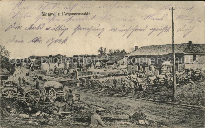 Binarville Kriegsjahre 1. Weltkrieg Argonnenwald N