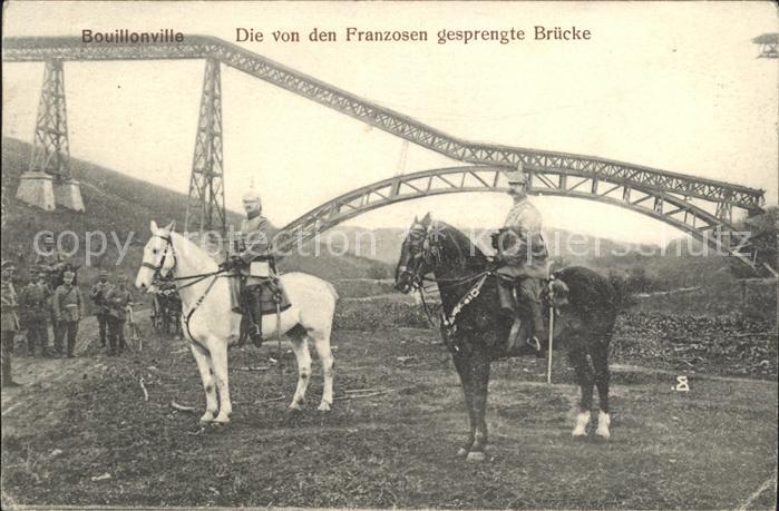 Bouillonville von den Franzosen gesprengte Br?cke Sol