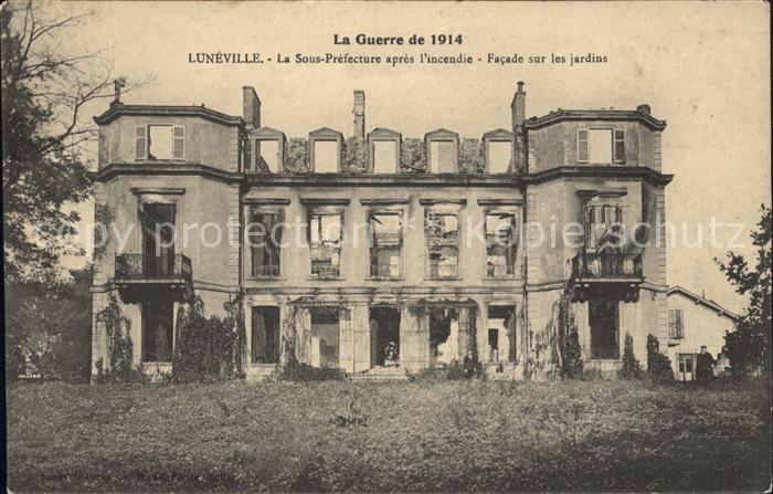 Luneville Grande Guerre 1914 Ruines Sous Prefecture Tr?mmer 1. Weltkrieg