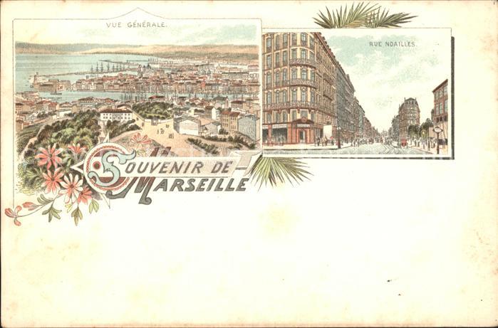 Marseille Bouches-du-Rhone Vue generale Rue Noailles