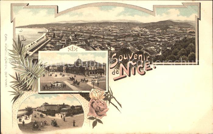 Nice Alpes Maritimes Vue generale Place Boulevard