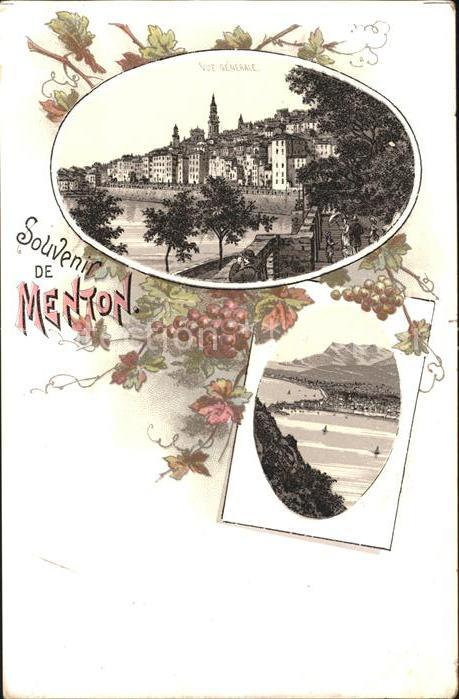 Menton Alpes Maritimes Vue generale Vigne