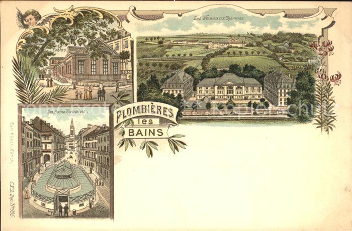 Plombieres-les-Bains Vosges Casino Bains Romains Nouveaux Thermes