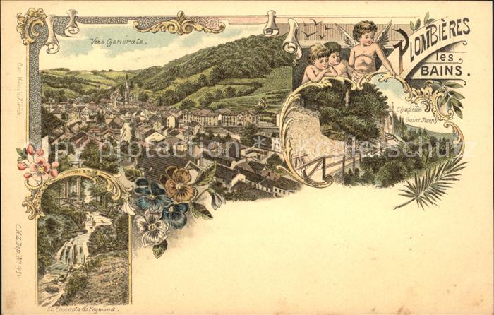 Plombieres-les-Bains Vosges Vue generale Chapelle Saint Joseph Casc