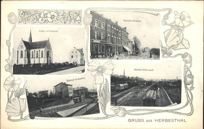 Herbesthal Wallonie Kirche Rectorat Neutrale Strasse Bahnhof Welkenraedt