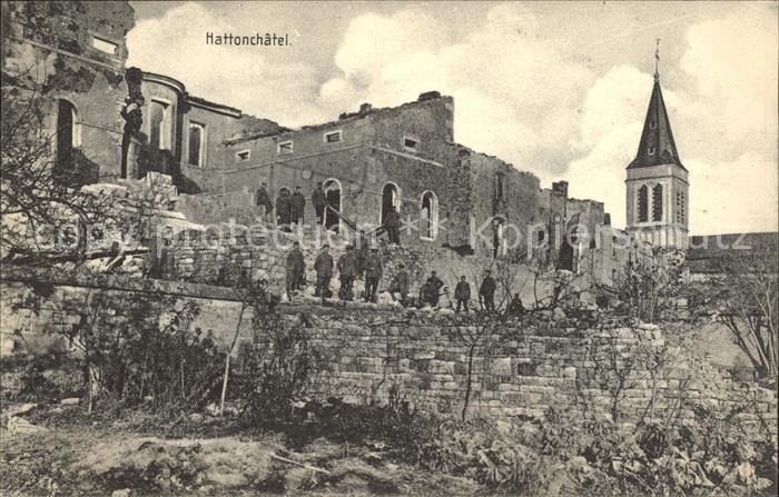 Hattonchatel Ruines Grande Guerre Trümmer 1. Weltkri