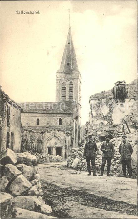 Hattonchatel Ruines Grande Guerre Trümmer 1. Weltkri