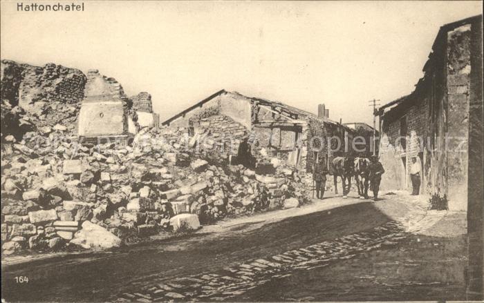 Hattonchatel Ruines Grande Guerre Truemmer 1. Weltkrieg