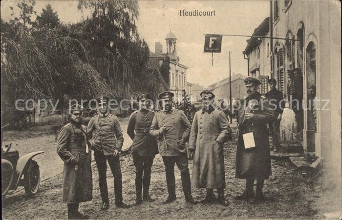 Heudicourt-sous-les-Cotes Militär 1. Weltkrieg Grande Guerre