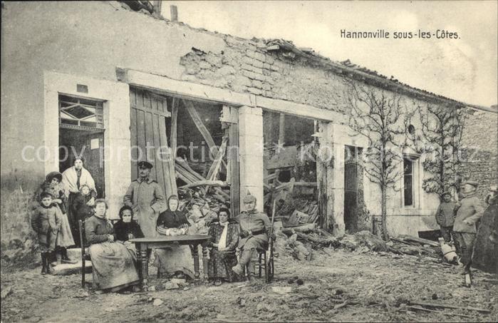 Hannonville-sous-les-Cotes Ruines Grande Guerre Trümmer 1. Weltkri