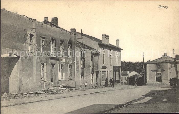 Jarny Strassenpartie Trümmer 1. Weltkrieg Gra