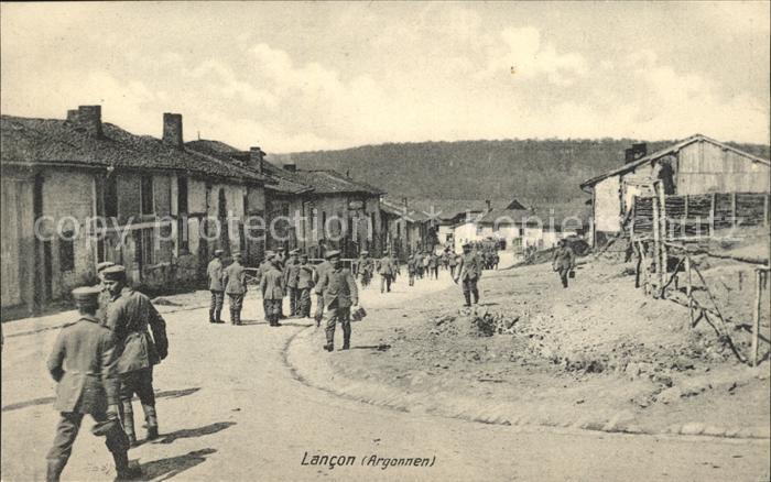 Lancon Ardennes Soldaten Militär 1. Weltkrieg Nr. 535