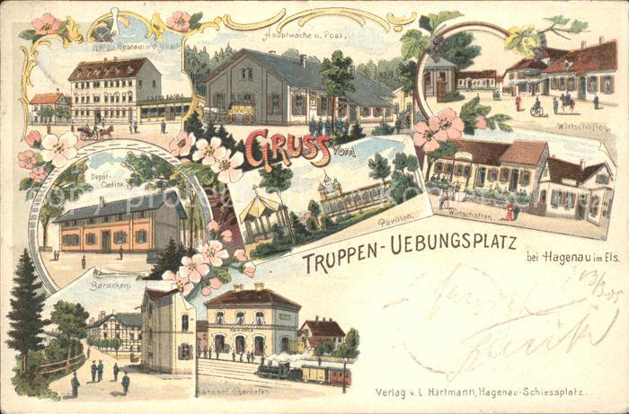 Hagenau Elsass Truppenübungsplatz Restaurant Hauptwach