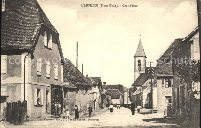 Habsheim Grande Rue Eglise