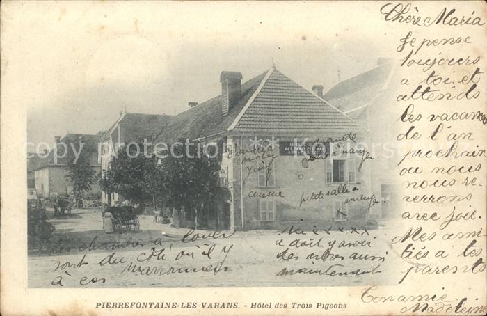 Pierrefontaine-les-Varans Hotel des Trois Pigeons
