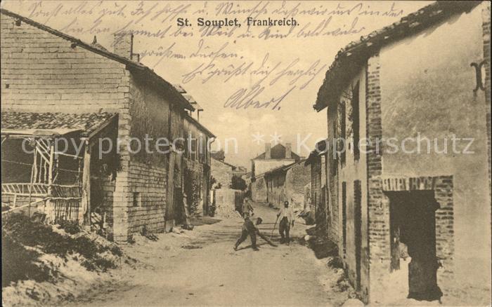 Saint-Souplet-sur-Py Ruines Grande Guerre Truemmer 1. Weltkrieg